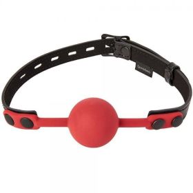 Sportsheets Saffron Ball Gag Black Red (SKU: TCN-SS480-04)
