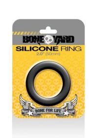 Boneyard Silicone Cock Ring 2 inches Black (SKU: CHABY0150)